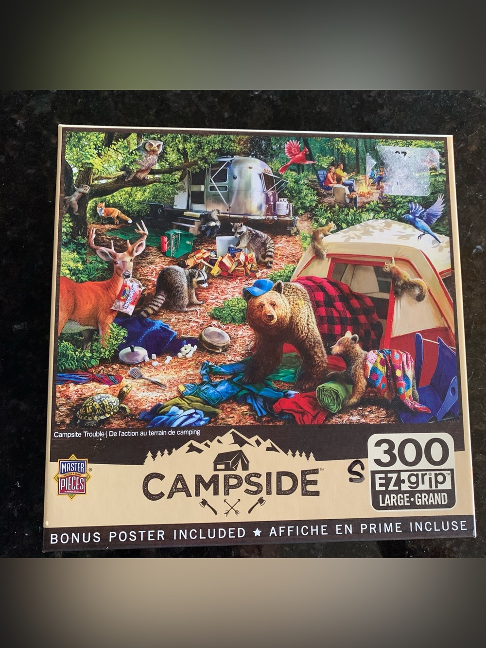 MasterPieces Campside Campsite Trouble 300 Piece EZ Grip Puzzle